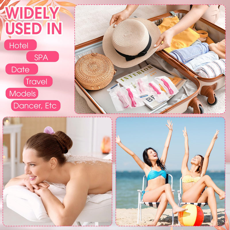[Australia] - 24 Pcs Sensitive Women's Disposable Razors Bulk 3 Blade Sensitive Skin Disposable Razors for Women Individually Packaged Travel Size Toiletries Ideal for Hotel Travel Donate Daily Use 24 