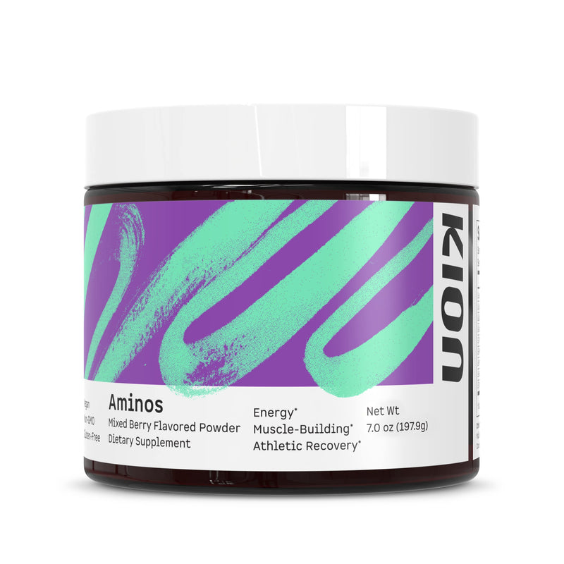 [Australia] - Kion Aminos - Essential Amino Acids Supplement, Essential Amino Acids Powder for Muscle Recovery, BCAA No Caffeine, Amino Acid Powder, Essential Amino Energy - 30 Servings, Mixed Berry 