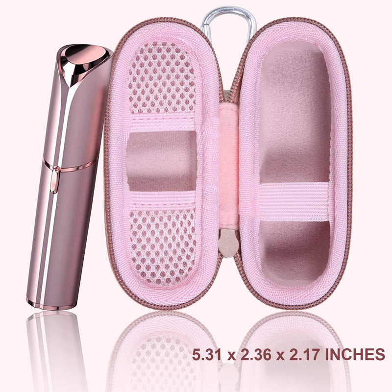 [Australia] - co2CREA Hard Case and Replacement Head Compatible with Finishing Touch Flawless Facial Hair Remover Electric Face Razor for Women (Rose Gold Case + Replacement Head) Rose Gold Case 