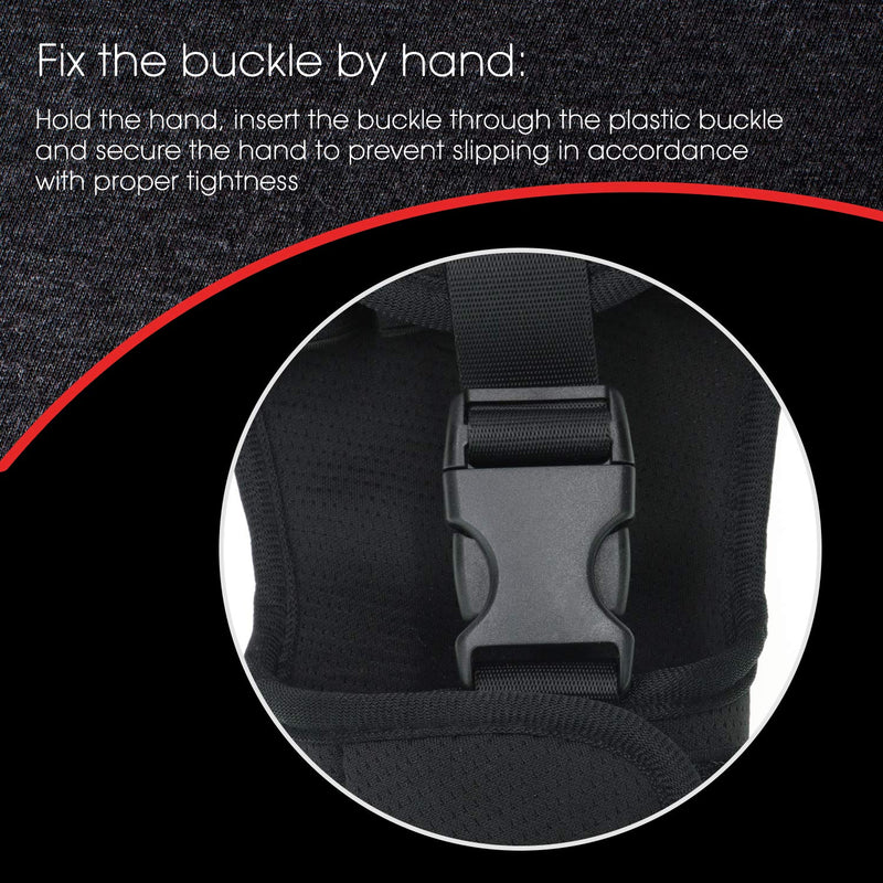 [Australia] - Biange Finger Splint Brace Ability, Rehabilitation Finger Gloves with stroke Hand Splint, Use for Brace Elderly Fist Stroke Hemiplegia Hand Training, Single Hand Grip Exercise (Black) 