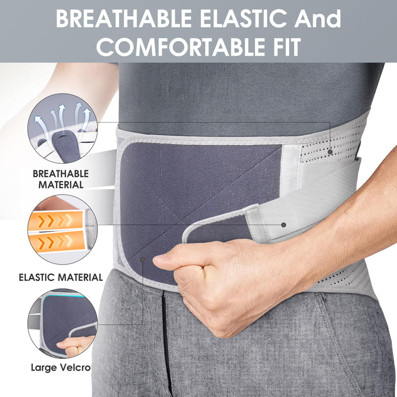 [Australia] - Elastic Abdominal Binder Lower Waist Support Belt, Post Surgery Postpartum Belly Band Wrap Back Support Belt Stomach Compression Wrap Waist Recovery for Men and Women (XX-Large) XX-Large 