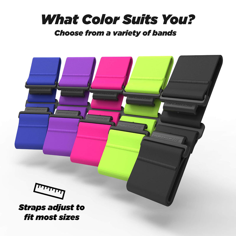 [Australia] - Scosche Rhythm R+2.0: Waterproof/Dustproof Armband with ANT+ & BLE Bluetooth Smart for Hyper Accurate Workout Heart Rate Monitoring with Wahoo, Peloton, LED Monitor, DDP Yoga, Strava Blue 