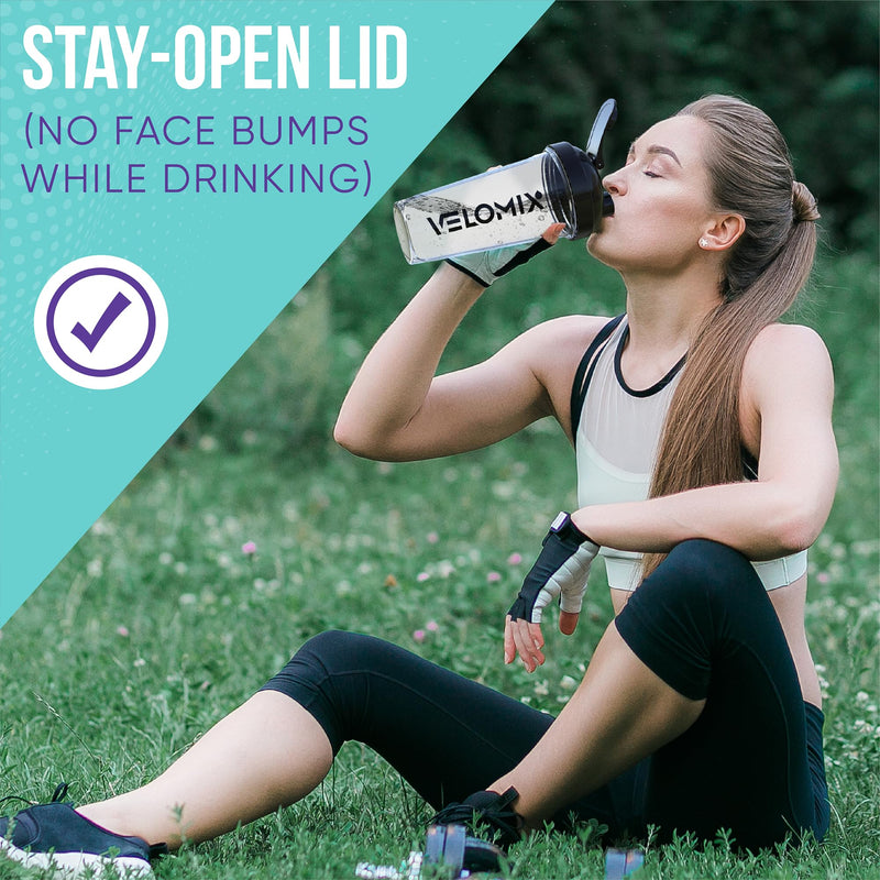 [Australia] - -2 Pack- 28 oz Protein Shaker Bottles for Protein Mixes - 2x Wire Whisk | Leak Proof Shaker Cups for Protein Shakes | Protein Shaker Bottle Pack | Shakers for Protein Shakes 