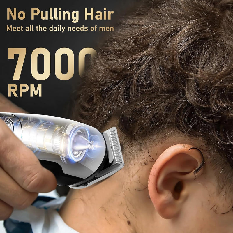 [Australia] - Professional electric beard trimmer men's hair trimmer: VESSTT hair trimmer beard trimmer nose hair trimmer body hair trimmer for men 11-in-1 trimmer set, USB rechargeable & waterproof razor 