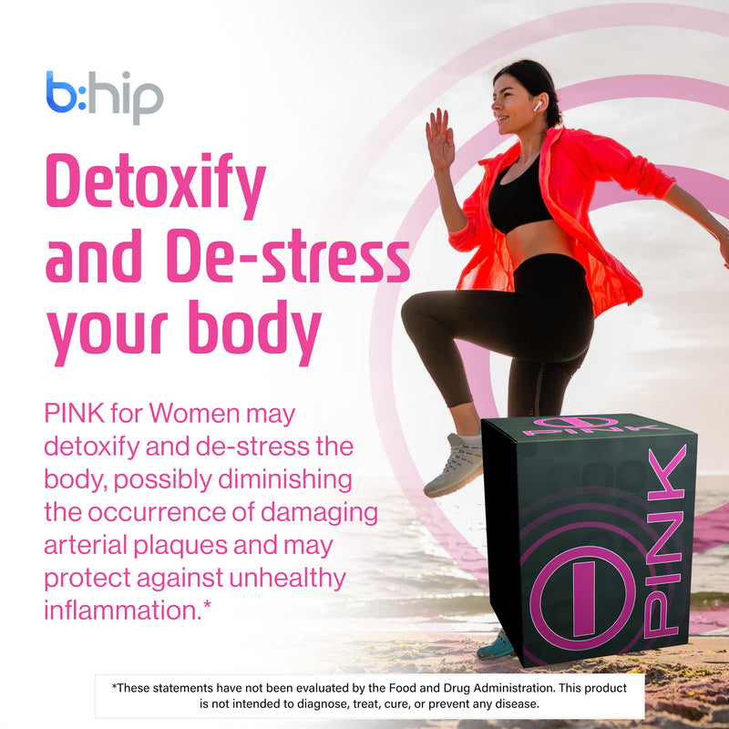 [Australia] - Energy Drink Powder, bHIP Pink for Women 30 Drink Mix Packets. Energy Supplements for Women. Natural Blend Energy Powder Drink Mix Perfect for Today's Busy Woman 