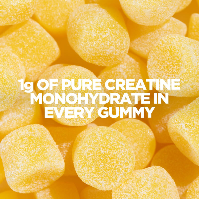 Myprotein Creatine Gummies - 3g per Serving - Electrolyte Enhanced - Support Muscle Growth, Strength & Performance - 1 Month Supply - 90 Chewable Creatine Powder Alternative (90 Gummies, Lemon) 90 count (Pack of 1)