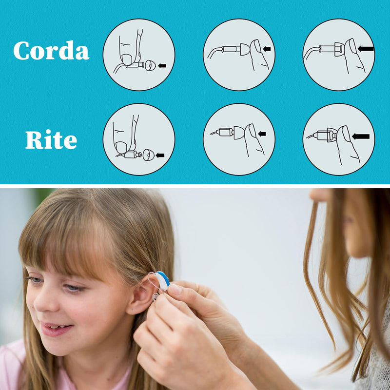 Compatible with Oticon Hearing Aid Accessories - 8mm Double Vent Domes, 2 Pack Universal Silicone Replacement Domes, Universal Fit for MiniFit Hearing Aid Supplies