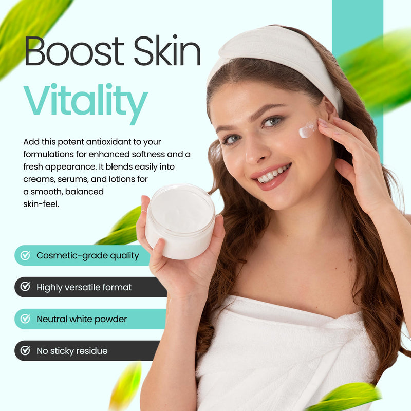 Alpha Tocopheryl Acetate Vitamin E Powder for Skin Care DIY Cosmetic Grade 700 IU Acetate Powder (4 Ounce / 113 Gram) 4 Ounce (Pack of 1)
