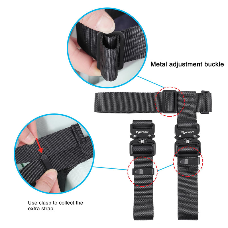Luggage Straps, Luggage Connector Straps for Suitcases Add A Bag and Connect Your 3 Suitcases Together, J Hook Luggage Strap for Add a Bag