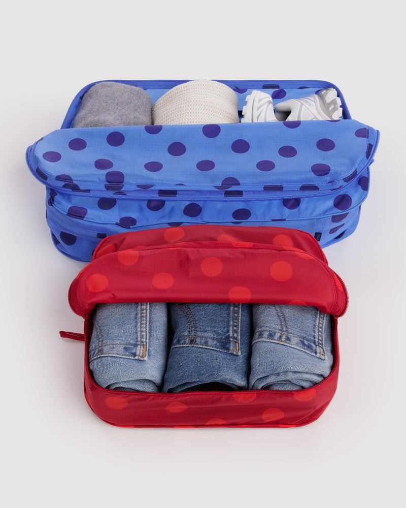 BAGGU Large Packing Cube Set - Polka Dot Mix