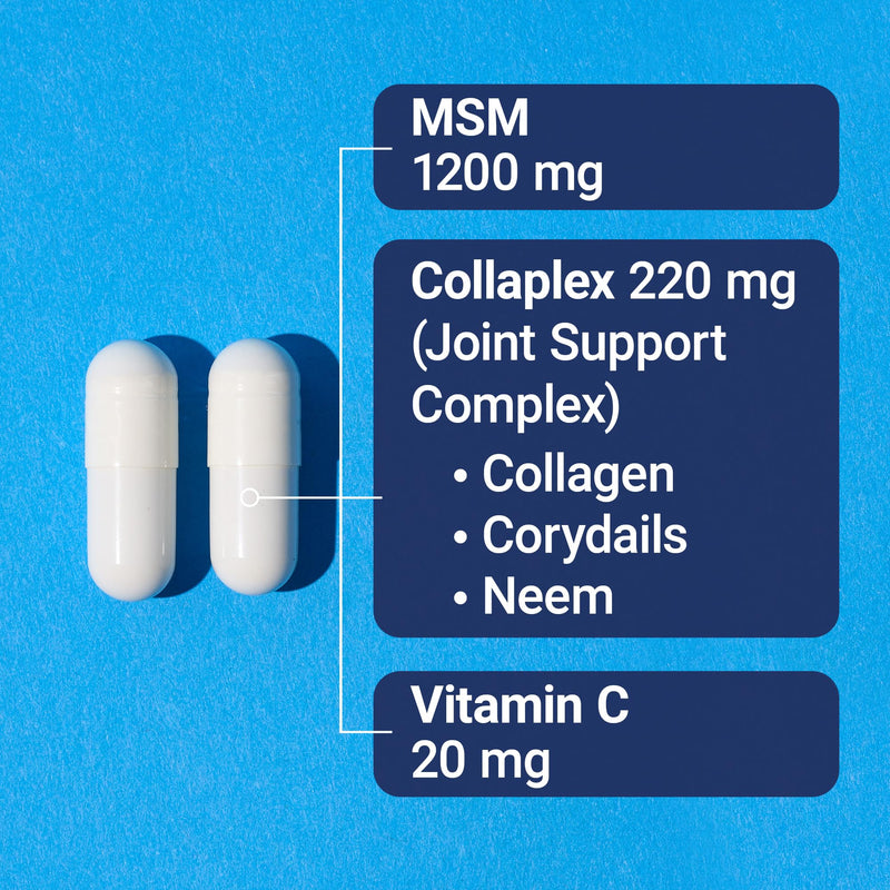 [Australia] - U.S. Doctors‚Äô Clinical Mega MSM Supplement for Joints with MSM + Vitamin C + Collagen and Neem - Clinically Proven to Promote Cartilage Tendon & Ligament Health (1 Month Supply ‚Äì 120 Capsules) 