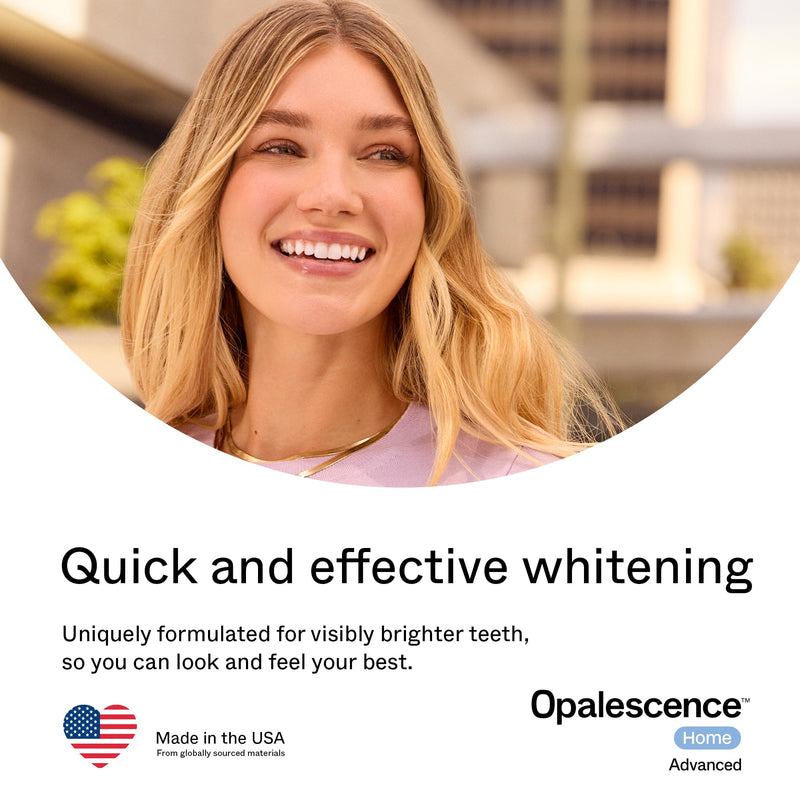 Opalescence GO Home Advanced Teeth Whitening Trays 15% - 6006-T | (4 Treatments) Hydrogen Peroxide PF Whitening Gel Prefilled Trays Kit - Developed by Leaders in Professional Whitening Mint 15 1 Count (Pack of 4)