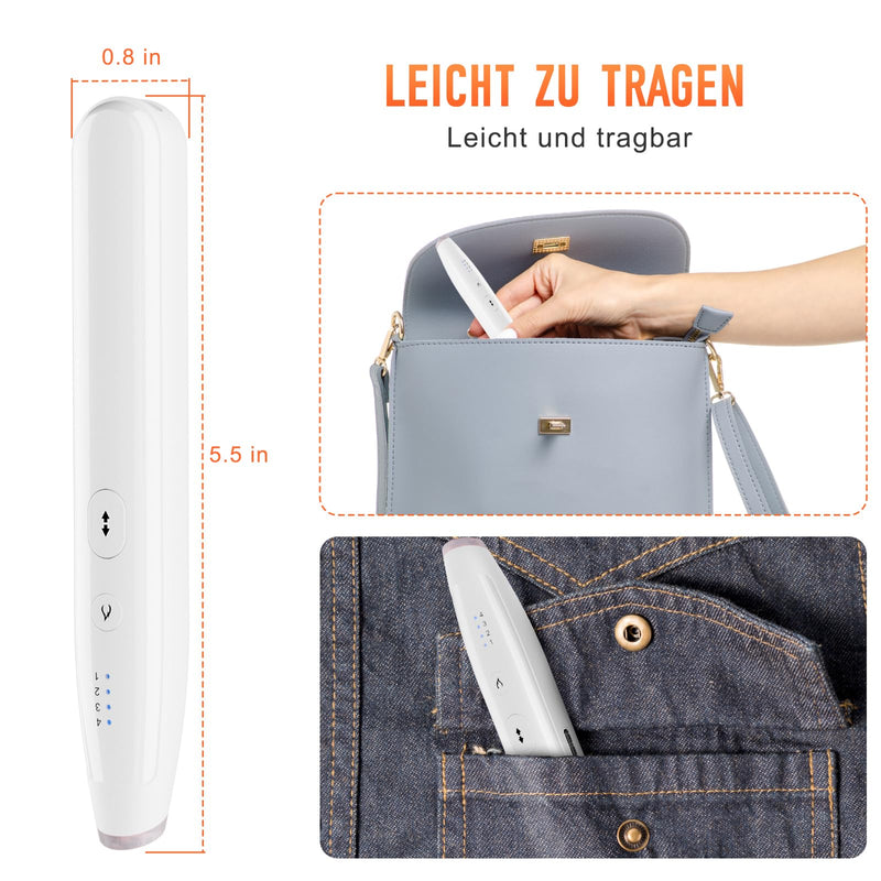 [Australia] - Insect bite healer electric, rechargeable without chemical substances, electric bite healer insect pen mosquito pen, heat pen against mosquito bites, heat pen anti-itch mosquito pen white-1 piece 