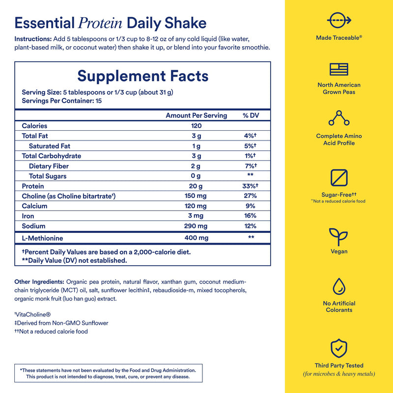 [Australia] - Ritual Vegan Protein Powder with BCAA: 20g Organic Pea Planted-Based Protein from Regenerative Farms in USA, Complete Amino Acid Profile, Gluten Free, Sugar Free, Dairy Free, Vanilla, 1 Lbs 