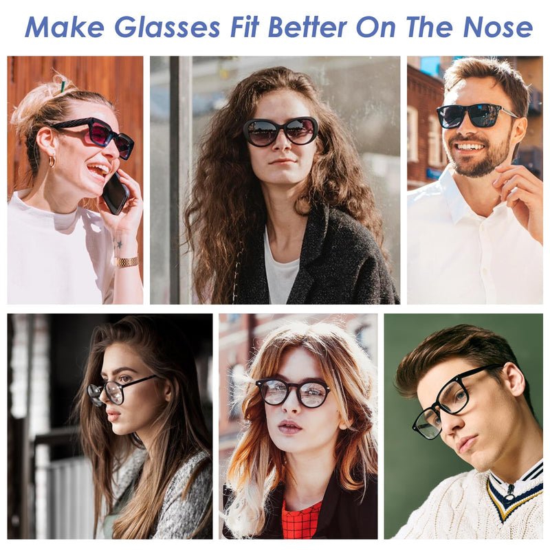 [Australia] - Yuanchu 20 pairs of silicone nose pads, self-adhesive non-slip nose pads for glasses, transparent glasses pad with adhesive backing, 1 mm soft nose grips for glasses and sunglasses (transparent). 
