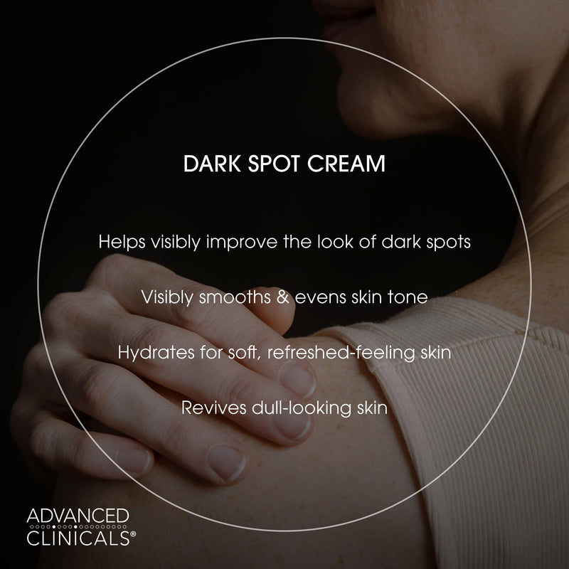 Advanced Clinicals Dark Spot Vitamin C Cream For Face, Hand, & Body Lotion, Anti Aging Therapeutic Skin Care Moisturizer Lotion Reduces Appearance Of Age Spots, Blotchy Skin, & Wrinkles, (2-Pack) 8 Ounce (Pack of 2) Dark Spot Reducer Cream Pack