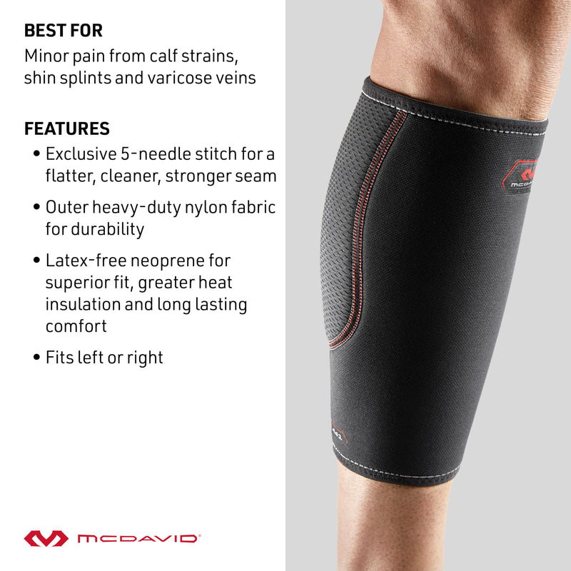 [Australia] - McDavid Del Calf Support Large Black 