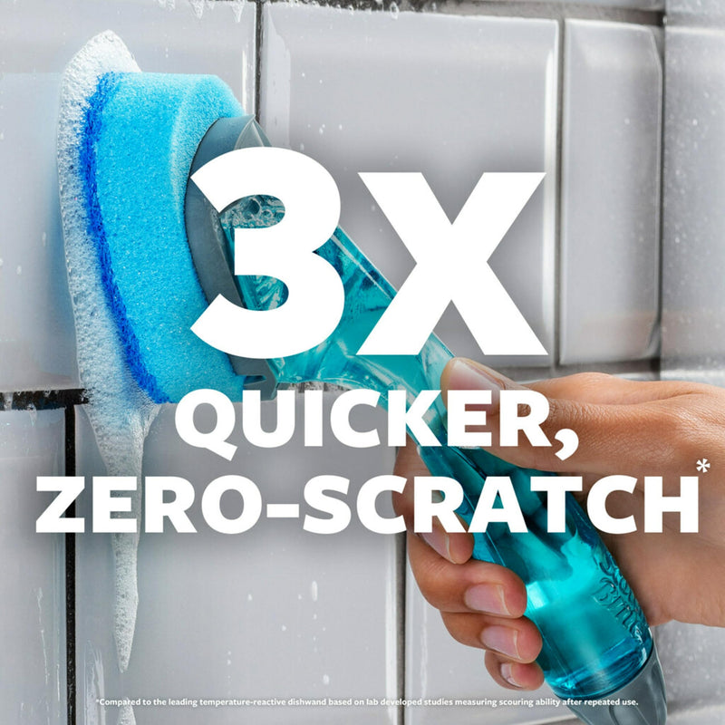 [Australia] - Scotch-Brite Non-Scratch Dishwand Kit, Includes 1 Wand & 7 Refill Pads, Keep Hands Out of the Mess Dishwand + 8 Refills 