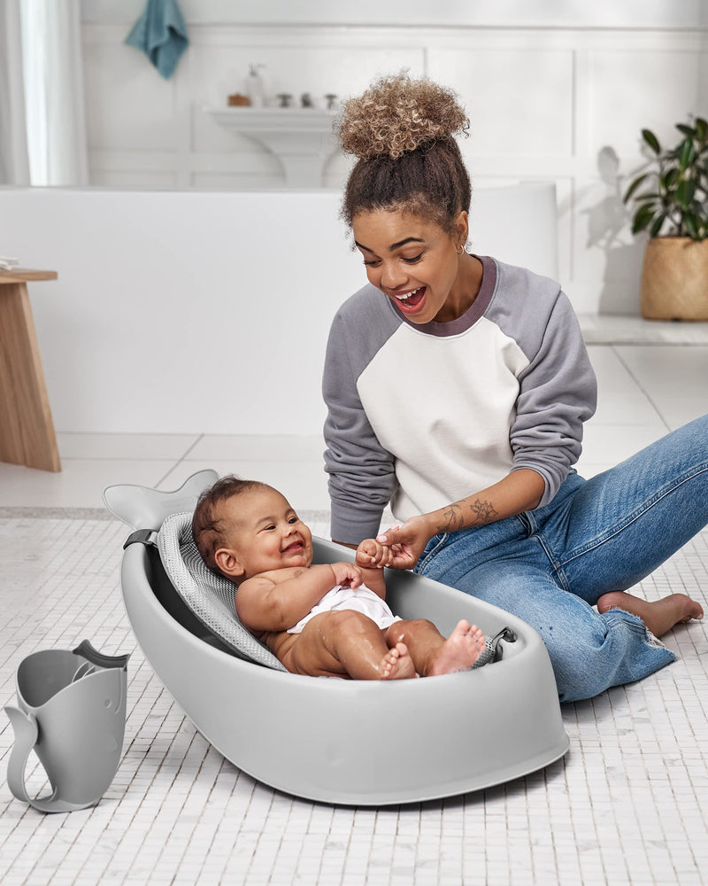 [Australia] - Skip Hop Baby Bath Rinse Cup, Moby Tear-free Waterfall Rinser, Grey 