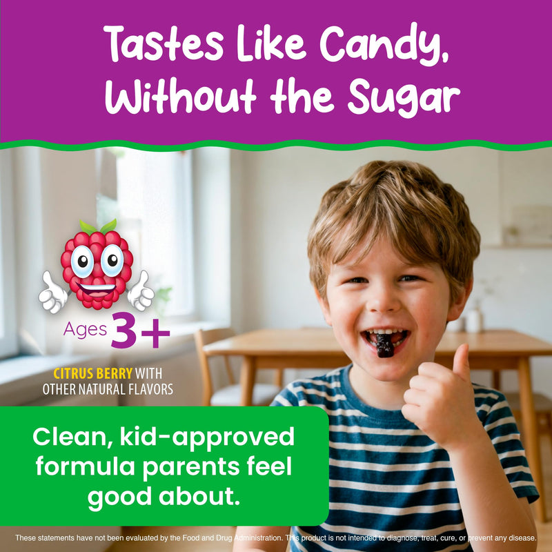KIDS SMART Picky Eaters Multivitamin + Veggies Gummies, Daily Wellbeing | Essential Vitamins, Minerals + Veggie Blend, Sugar-Free Vegan Gummies, Non-GMO, Supports Growth, Immunity & Wellness, 30 Ct