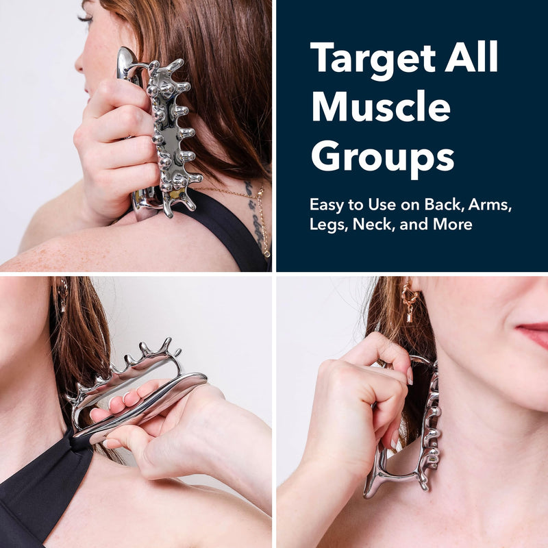 [Australia] - PZHZ® Fascia Massage Tool Blaster for Deep Tissue, Muscle Knots,Cellulite, Myofascial Release & More – All-in-One Full Body Tension Relief, Back & Neck Massager 