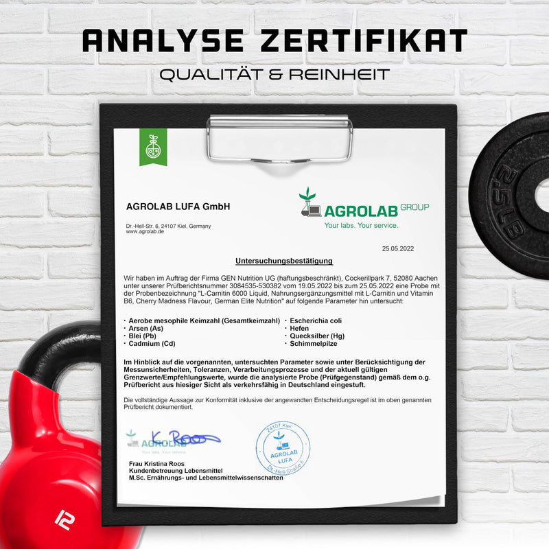 [Australia] - L-Carnitine 6000 Liquid - 1000 ml - Extra high dosage with 6000 mg of pure L-Carnitine per daily serving - Amino Workout Drink - Delicious taste (Orange Power) - Vegan 