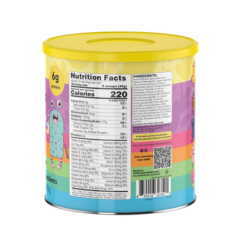 [Australia] - Else Nutrition Plant-based Kids Protein Shake Powder for Ages 2-12. Dairy-free First Kids Complete Nutrition Shake with plant protein and 25 Vitamins & Minerals, Vanilla, 1- Pack 
