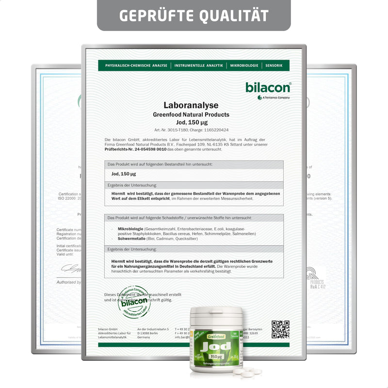 [Australia] - Iodine, 150 µg, normal daily requirement, 180 tablets, vegan - important for normal thyroid function, hormonal balance and nervous system. WITHOUT artificial additives. Without genetic engineering. 180 pieces (pack of 1) 
