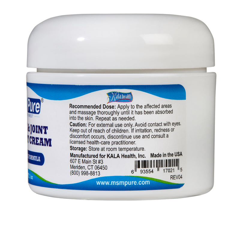 [Australia] - KALA HEALTH MSMPure Maximum Strength MSM Cream ‚Äì 2 oz, Fast-Absorbing, Non-Staining Formula for Comfort & Flexibility ‚Äì US-Made MSM 2 Ounce 