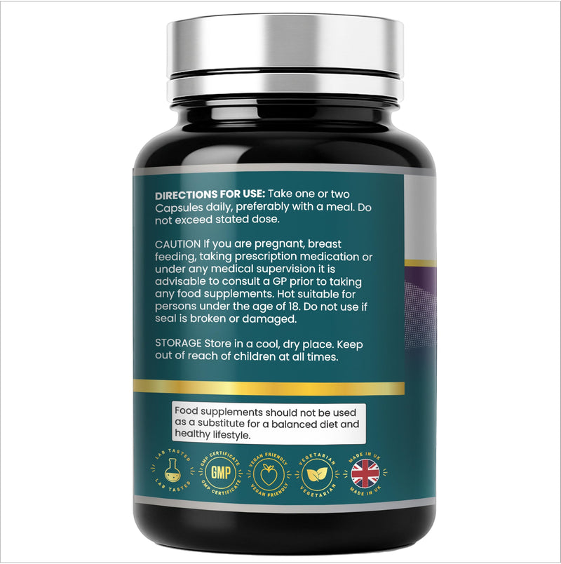 L-Lysine 1000MG Capsules,120 Servings –Essential Amino Acid – Vegan Capsule Made with no Gelling Agents– Non-GMO, Gluten-Free, Kosher,Halal (120 Count) Normal Growth & Muscle | UK Made