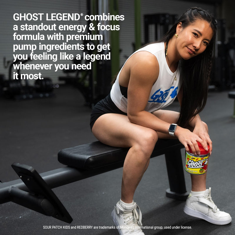 [Australia] - GHOST Legend V3 Pre-Workout Powder, Sour Patch Kids Redberry - 30 Servings – Pre-Workout for Men & Women with Caffeine, L-Citrulline, & Beta Alanine for Energy & Focus V3 Sour Patch Kids Redberry 30 servings (Pack of 1) 
