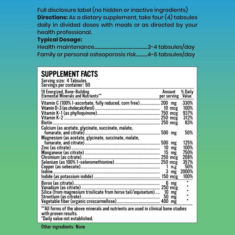 Alkaline for Life Alkalizing Minerals+ pH Multimineral, 100 Tabsules | Bioavailable Calcium, Magnesium and Potassium in Citrate, Malate and Glycinate; Supports pH Balance; No Fillers, Non-GMO 100 Count (Pack of 1)