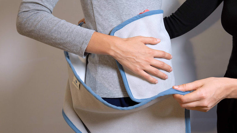 Remedic Reusable Self-Adhesive Wrap (55" x 10") – Wide Fabric Holder for Hot or Cold Packs – Secure Fit for Abdomen, Back, Stomach, Menstrual Comfort – Washable, Cuttable, Easy to Use for Seniors Too