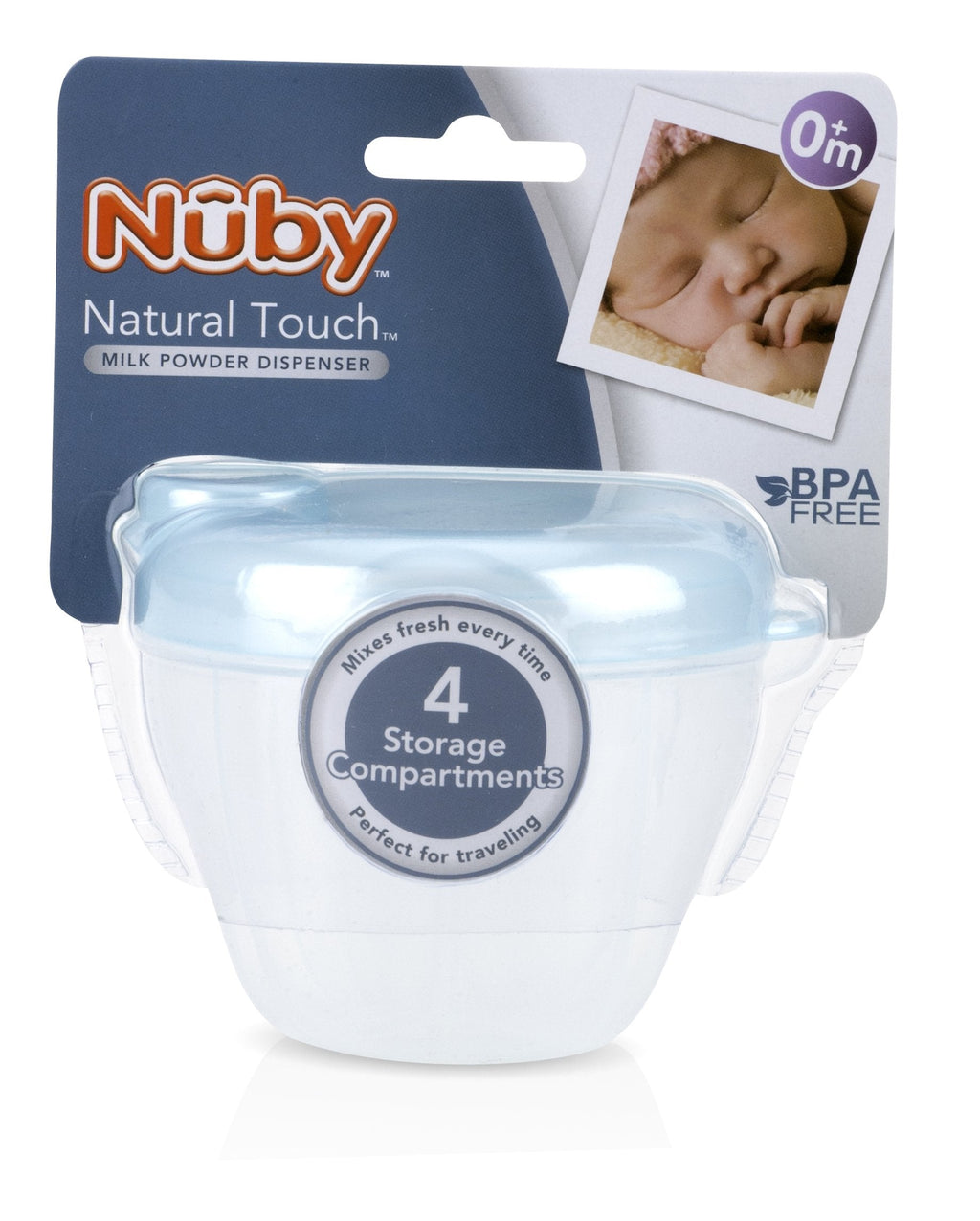 Nuby Natural Touch Milk Powder Dispenser 4 Compartments