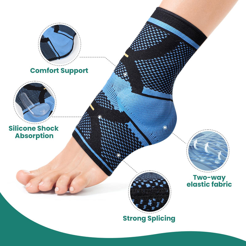 [Australia] - Welnove Ankle Brace Compression Socks X-Large 