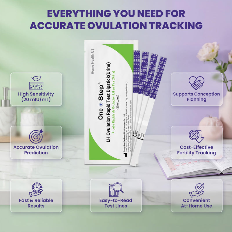 30 x One Step Ovulation Strips 20miu/ml Test Kit Sensitive Fertility Predictor Testing Sticks (Wide Width) 30 Count