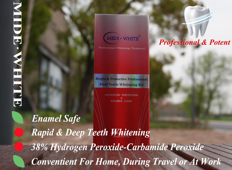 Professional Teeth Whitening Kit with Teeth Whitener Pen & Remineralization Gel Pen for Sensitive Teeth, On-The-go whitening Applicator, Whitening Pen for Stain Removal, Travel-Friendly