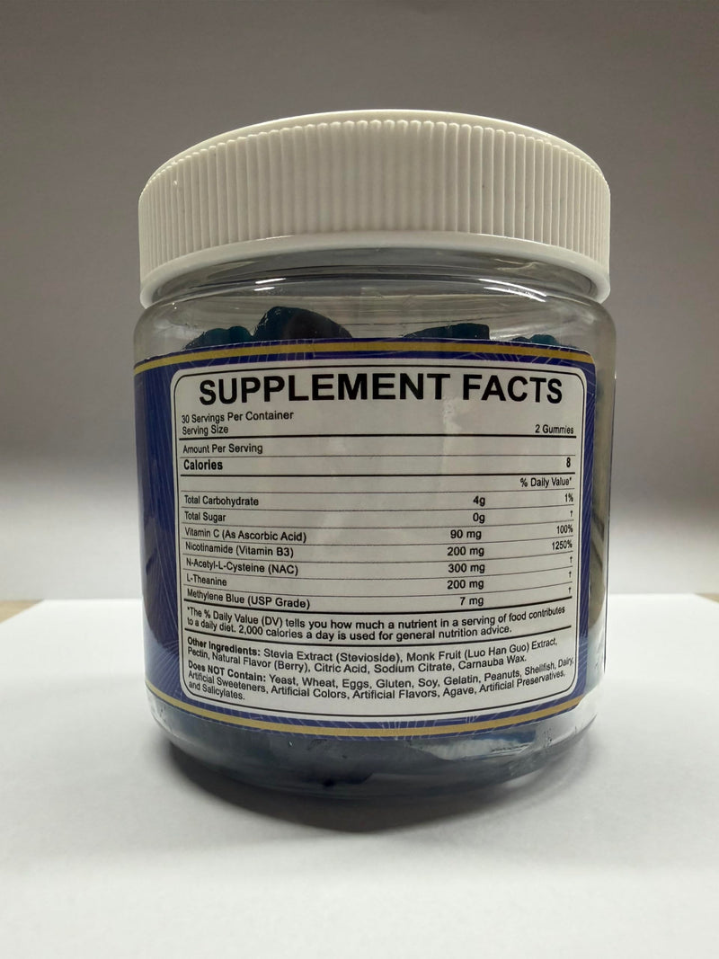 LILICARE Methylene Blue Gummies for Humans | Fast-Absorbing, Vegan, 120 Ct 60 Count (Pack of 2)