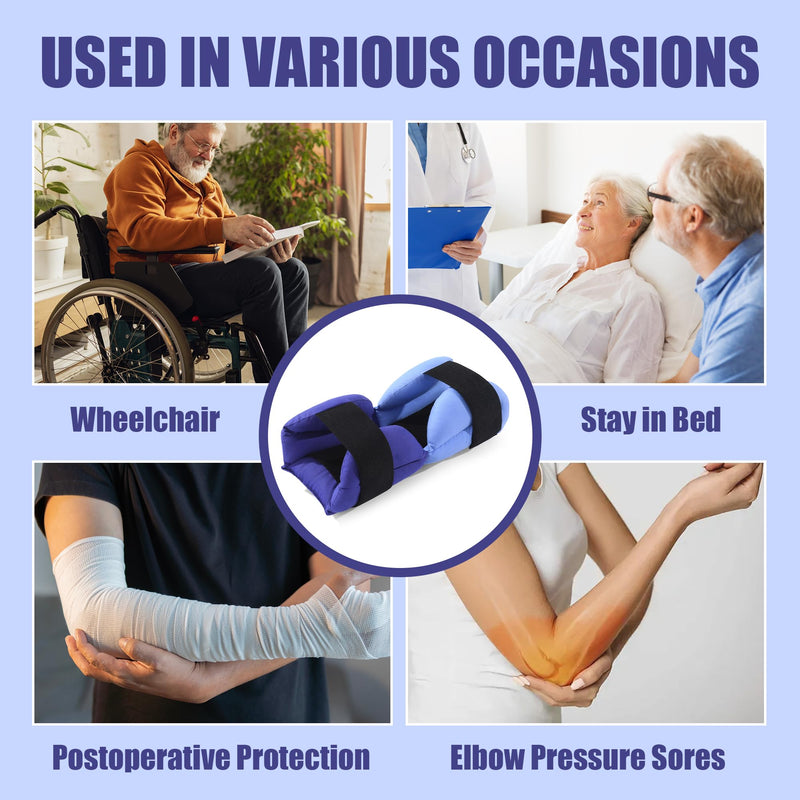 ROYALAY Elbow Protectors for Elderly with 2 Ice Packs, Elbow Pads for Bedridden Patient, Pressure Sore Pad Post-Surgery Care