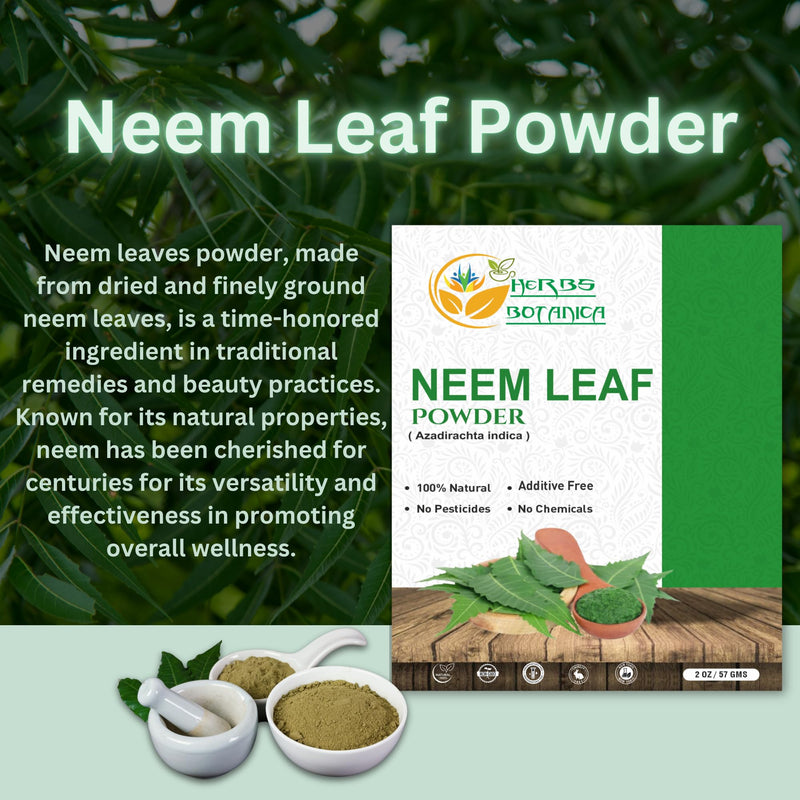 [Australia] - Neem Powder 100% Pure Natural Leaf Powder for Hair, Skin & DIY Uses Finely Ground & Additive Free Natural Supplement in Resealable Pack ‚Äì 2 oz 