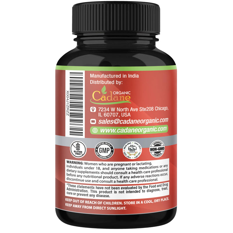 [Australia] - Organic Cadane Triphala (3 Fruit Powders) Supplement - 120 Veggie Capsules 