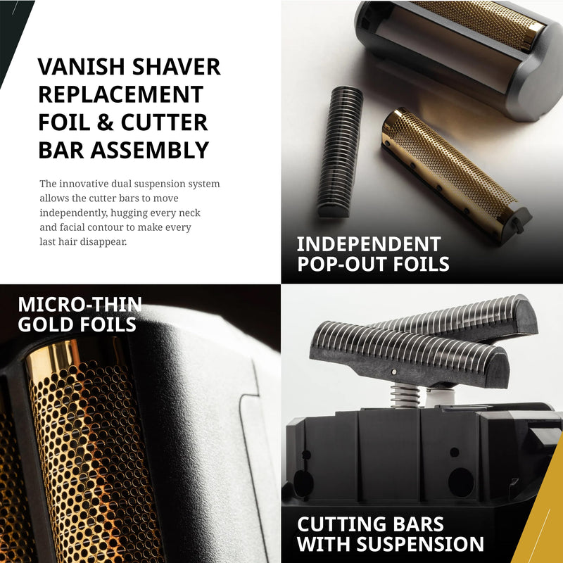 Wahl Professional Vanish Shaver Foil Head Cutter Bar Replacement High Performance Shaving Accessories
