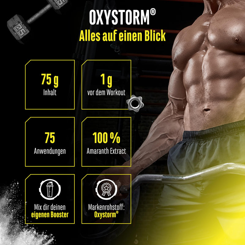 [Australia] - Nitrate Powder (Oxystorm®) 75 g - Pure Amaranthus Leaf Extract Powder - Ideal for Pre Workout Booster - Pure Powder - Vegan 