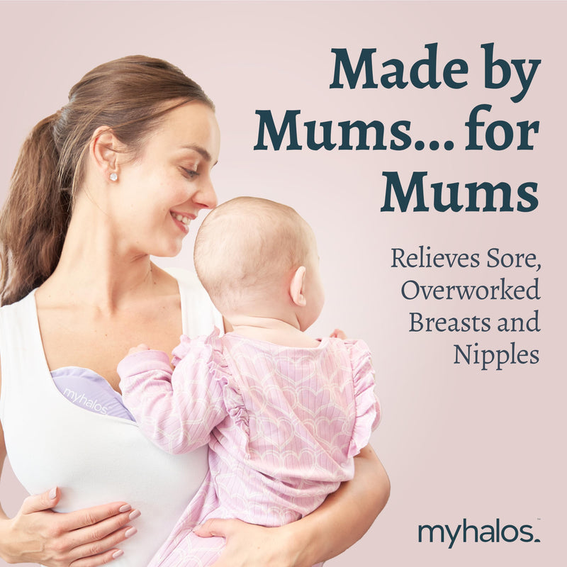 [Australia] - Breast Therapy Pack -2 Hot Cold Breast Therapy Packs & 4 Hydrogel Nipple Pads for Breastfeeding - Breast Heating Pad Breastfeeding Relief - Breast Ice Packs for engorgement & Nipple Gel Soothing Pads 