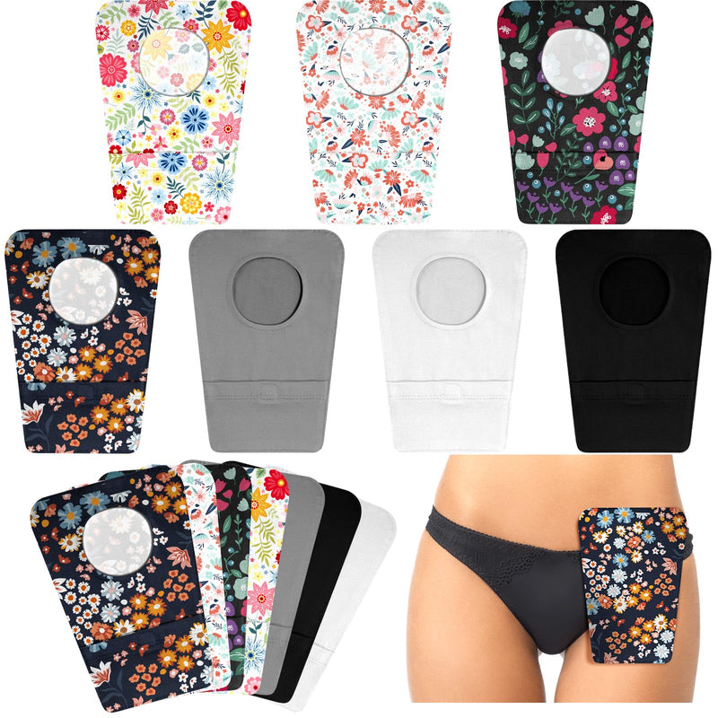 [Australia] - Mumufy 14 Pcs Ostomy Bag Pouch Covers for Women Men with Round Opening Care Protector Shower Wraps Cover Odor Combination Style 