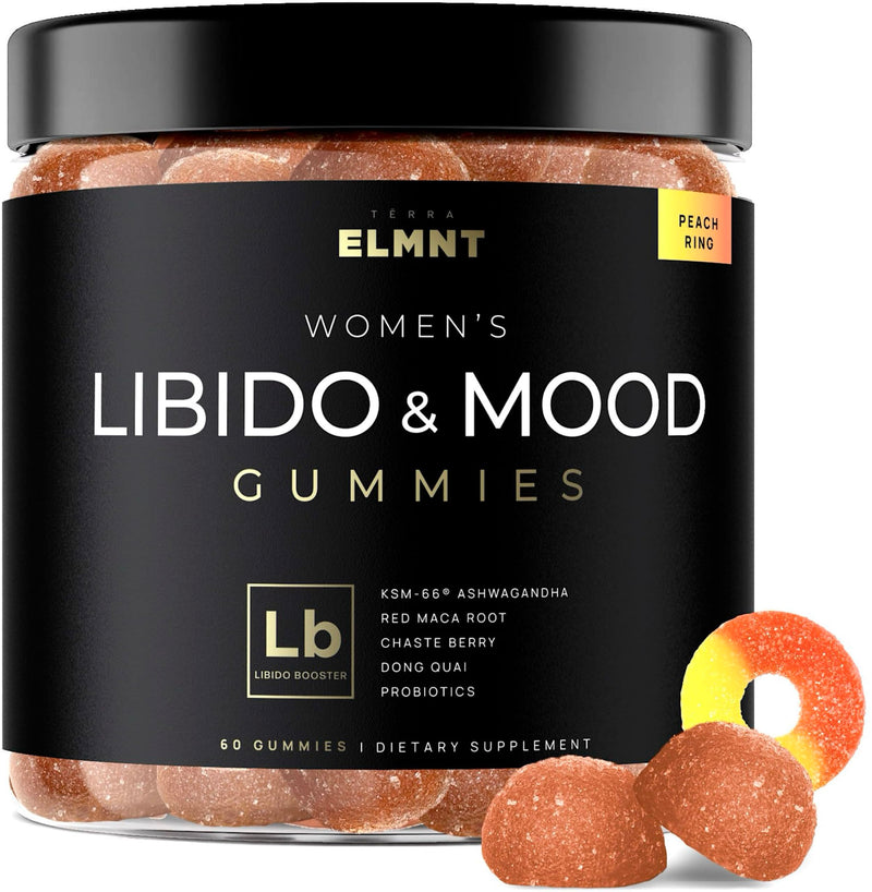 [Australia] - 4,050mg Libido Booster for Women KSM-66 Ashwagandha Gummies w. 30x Strength Red Maca Root - Strongest Female Libido Mood Booster + Hormone Balance for Women Cortisol Reducer & Stress Relief Gummy 