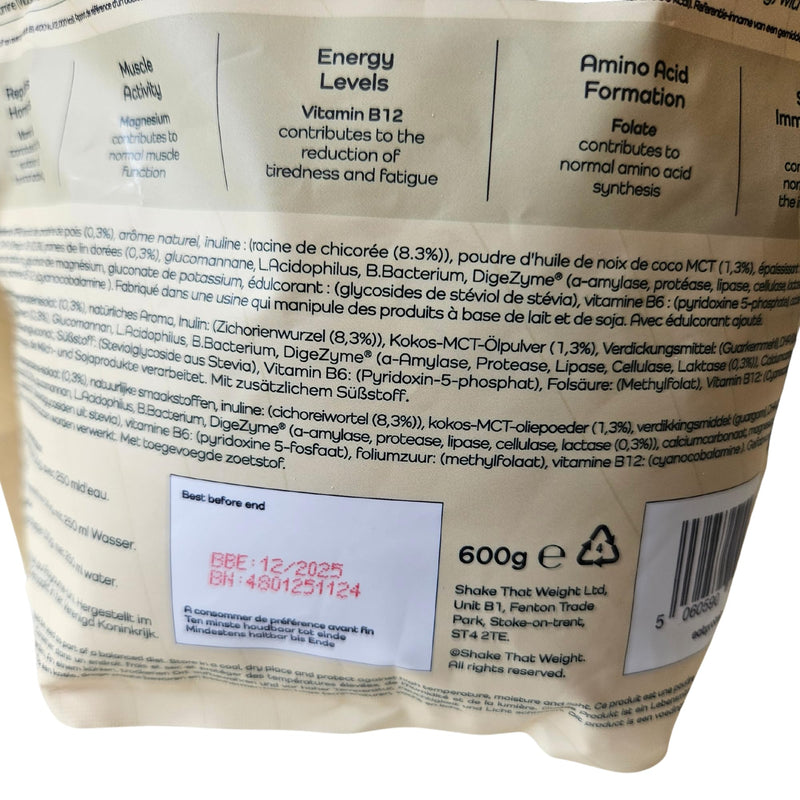 Vegan Protein Powder Designed for Women | 600g | 20g Pea Protein with Added Vitamins, Fibre & Live Cultures | Dairy, Lactose, Gluten & Soy Free Plant Based Protein Shake | UK Made | Vanilla