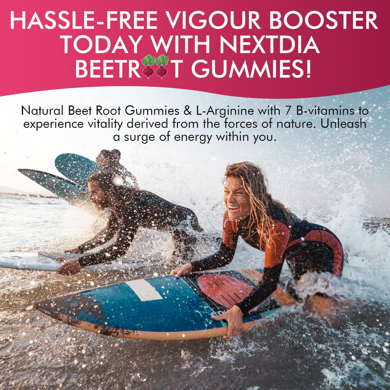 [Australia] - Beet Root Gummies & L-Arginine, Nitric Oxide Supplements for Men & Women w/Organic Beets, B1, B2, B3, B5, B6, Folate, B12 for Energy Boost & Circulation Support, Sugar Free, 120 Cts 60 Count (Pack of 2) 