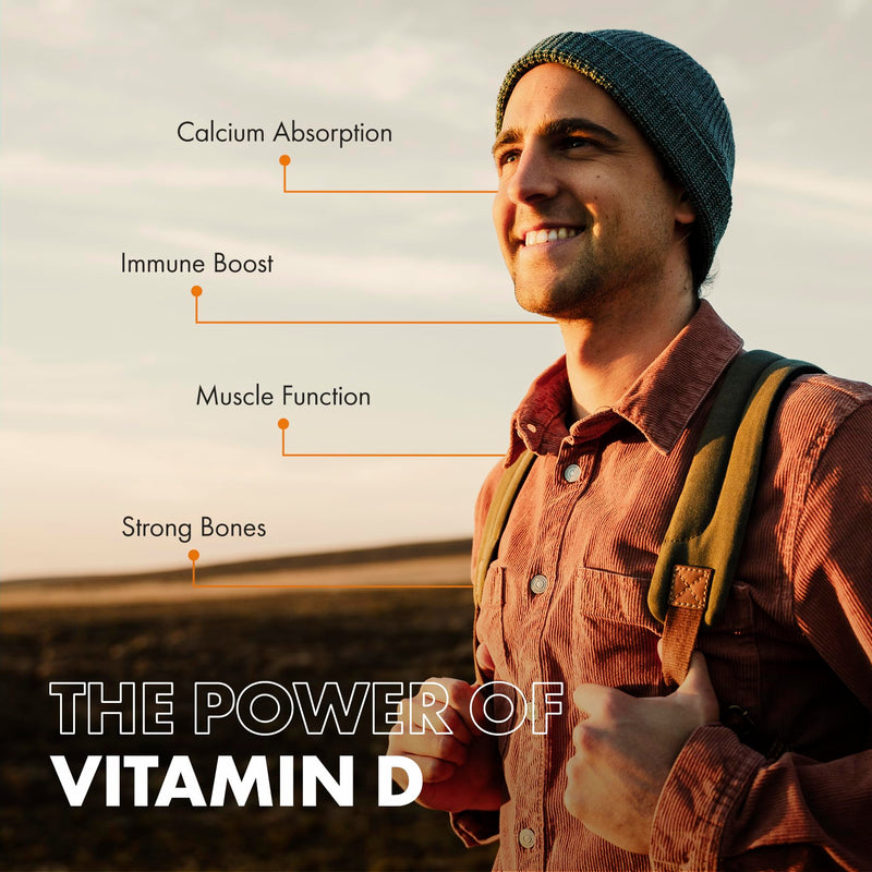 Incite Nutrition Vitamin D 5000 iu - 400 Premium Vitamin D3 Easy-Swallow Micro Tablets - High Strength Cholecalciferol VIT D3 5000iu - Vegetarian Supplement - Made in The UK Vitamin D3 5000 iu