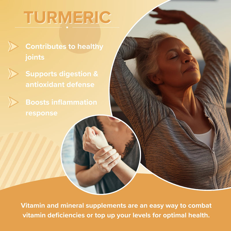 Grape Tree Turmeric Powder Supplement 500mg 120 Capsules. 4 Month Supply. Pure Turmeric Supports Joint Comfort, Flexibility, Mobility & Digestion